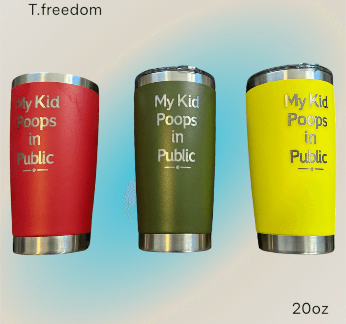 My Kid Poops in Public dog parent tumbler