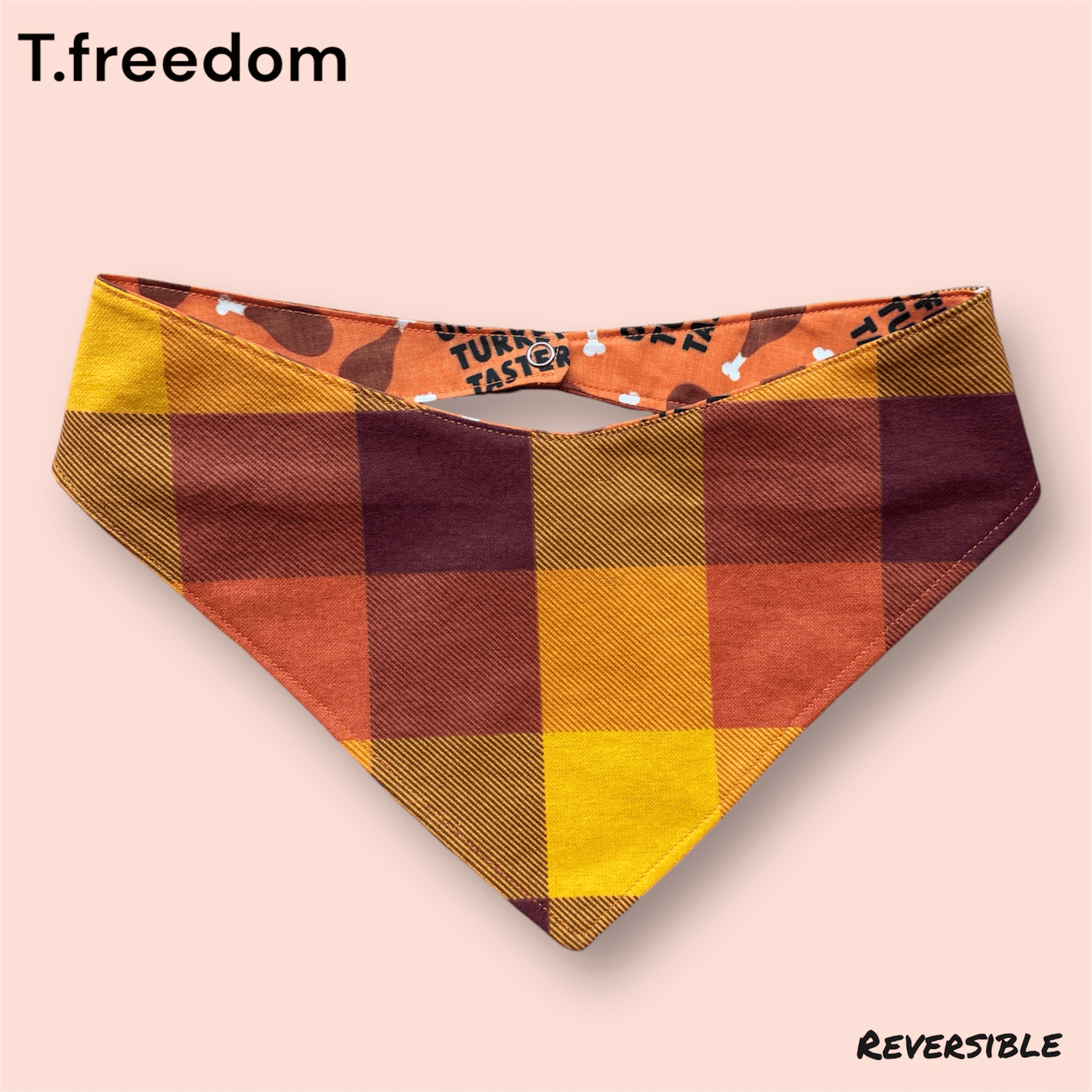 Gobble -n- Plaid Dog Bandana gallery image