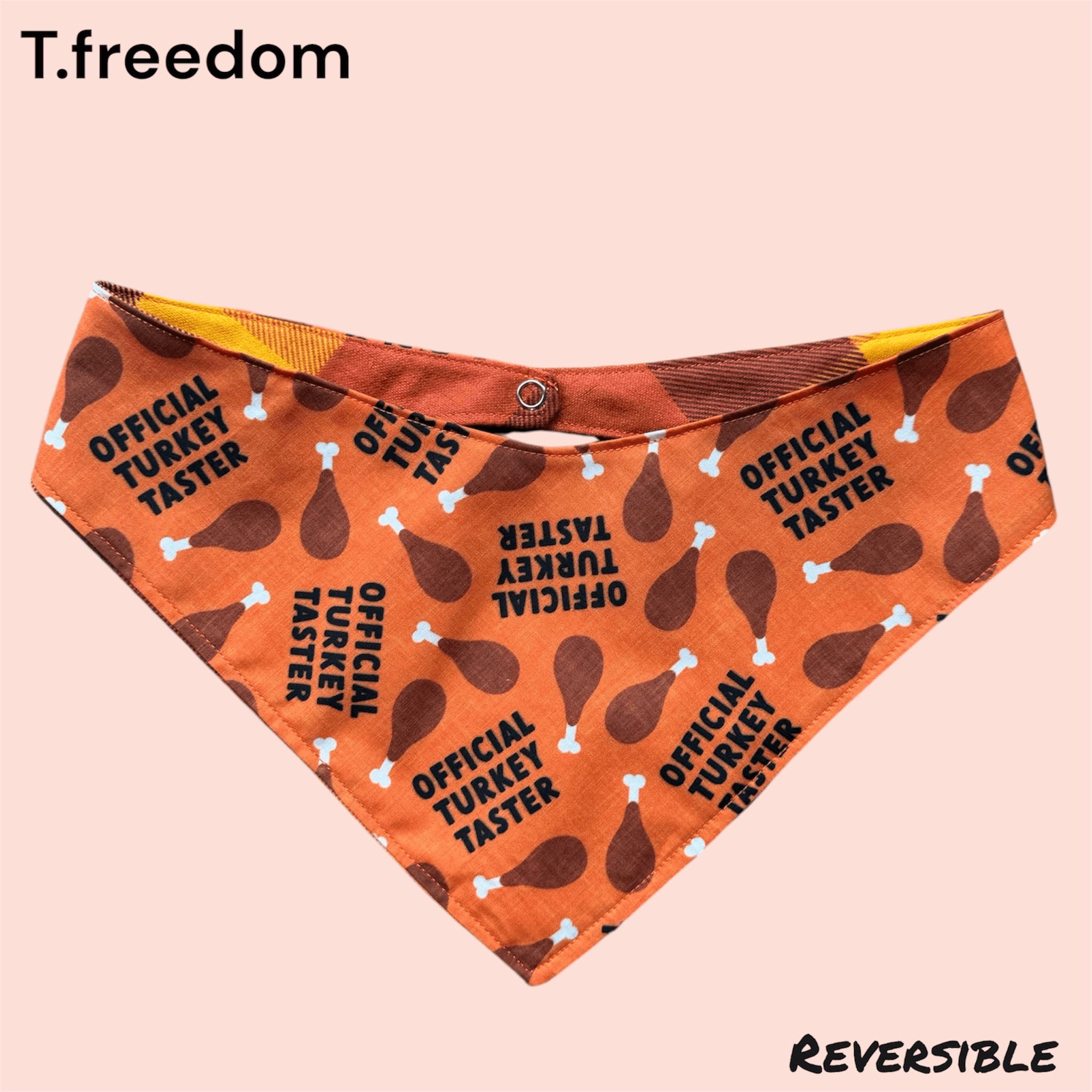 Gobble -n- Plaid Dog Bandana gallery image