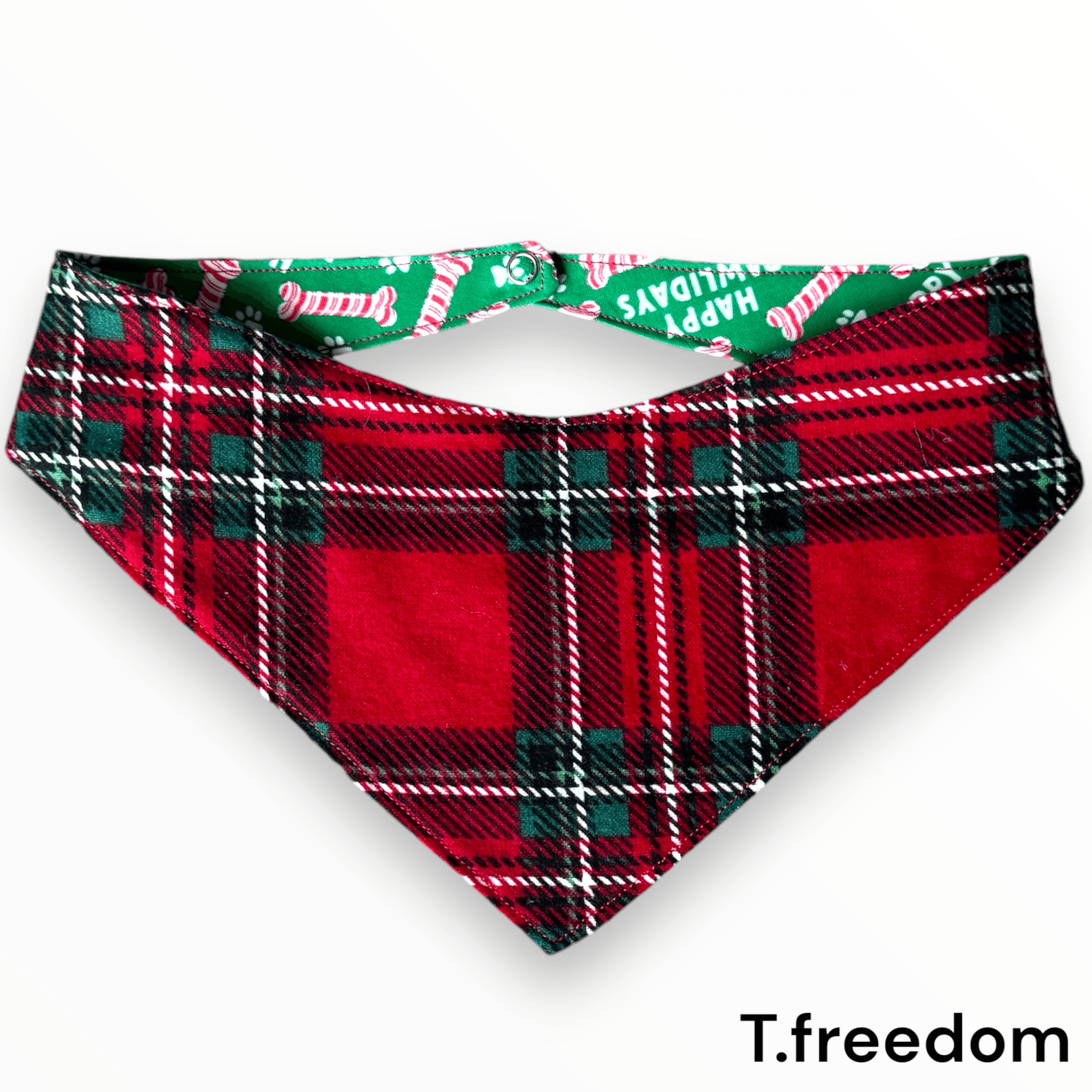 Happy PAWLIDAYS Dog Bandana gallery image