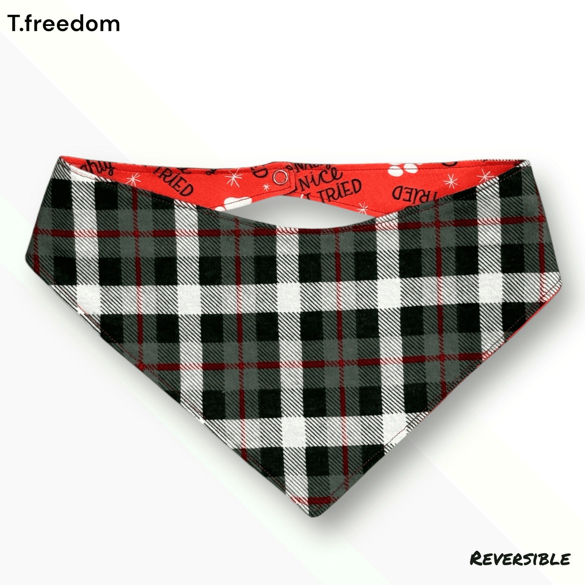 Santa Paws Checklist Dog Bandana gallery image