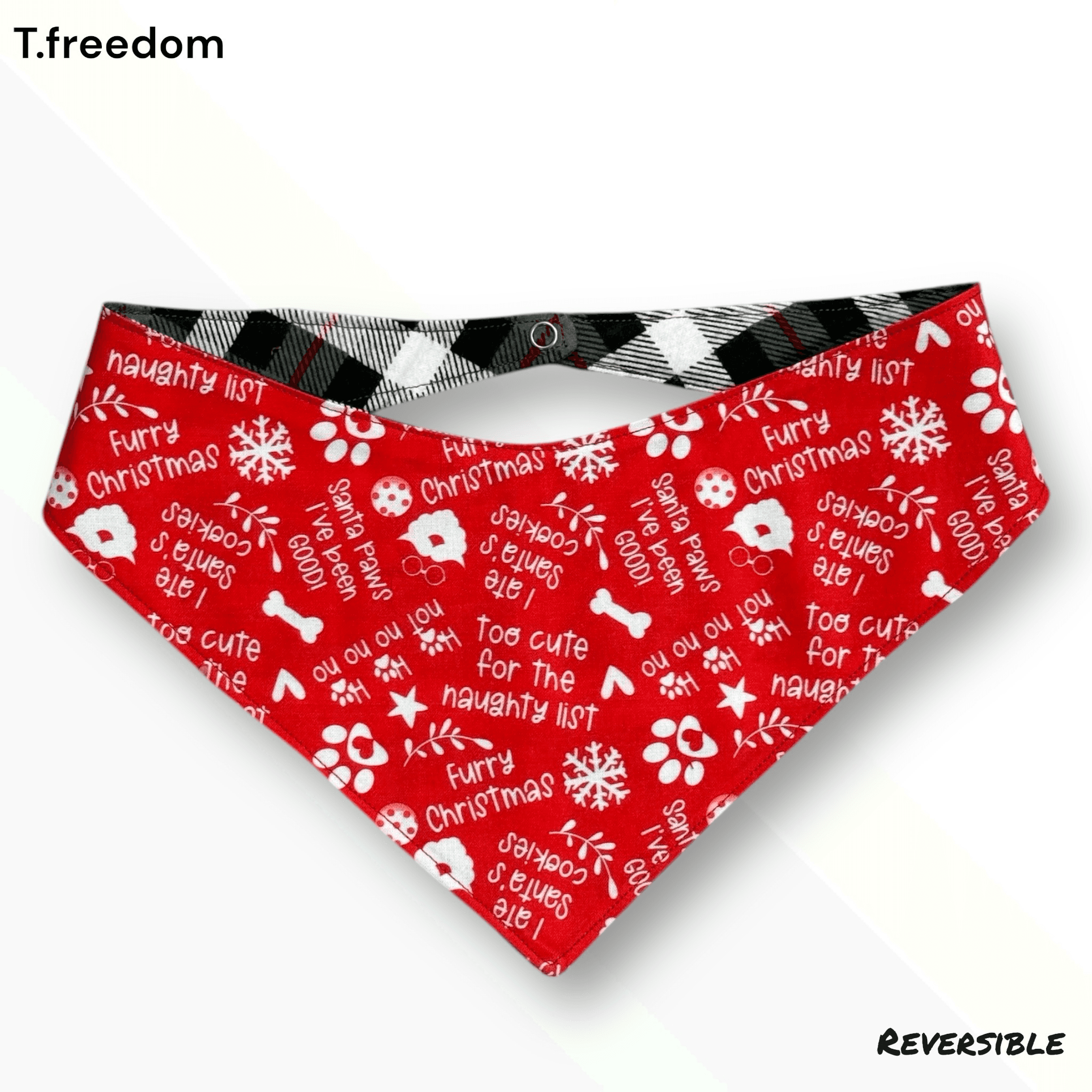 Santa’s Little Rascal Dog Bandana gallery image