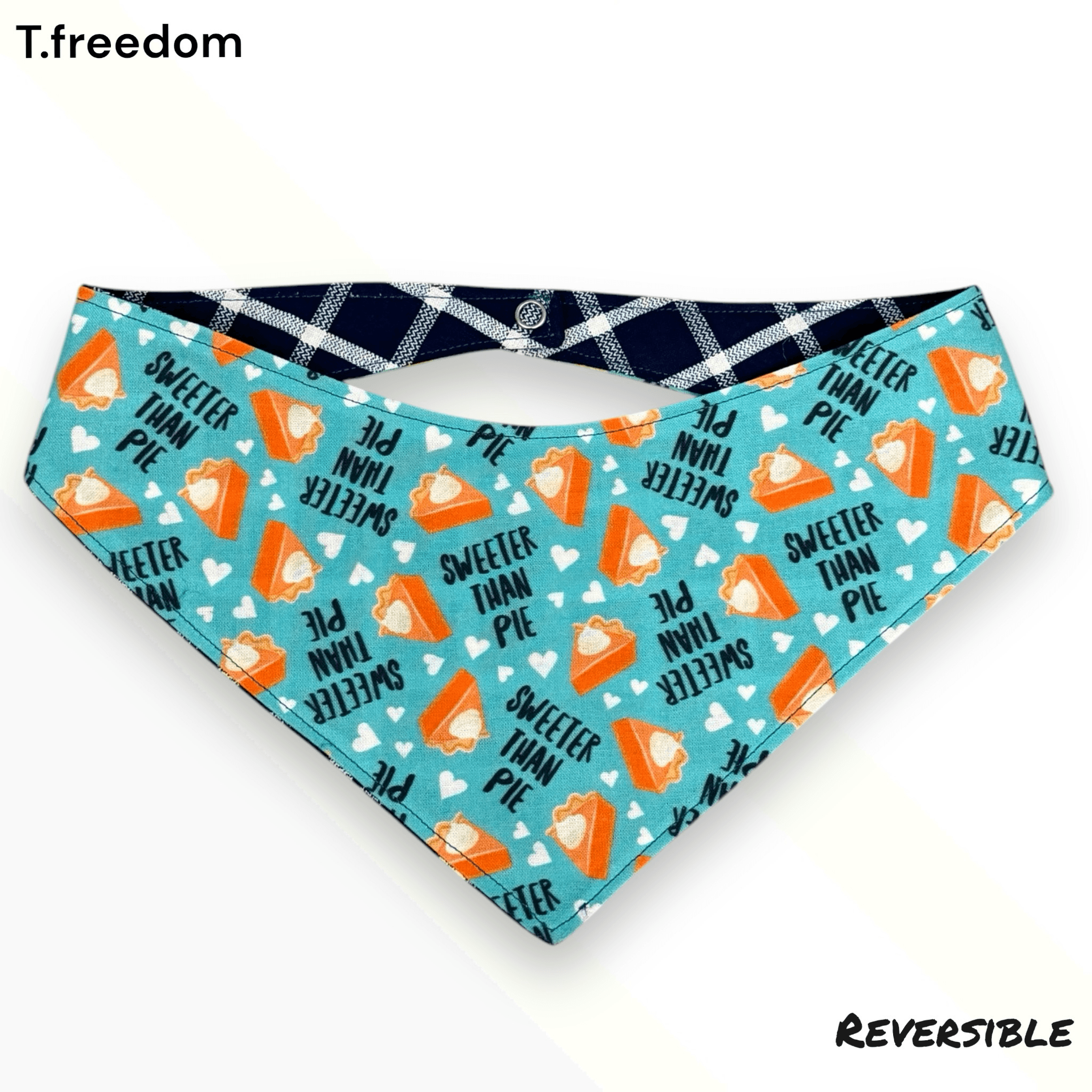 Sweeter That Pie Plaid Dog Bandanas gallery image