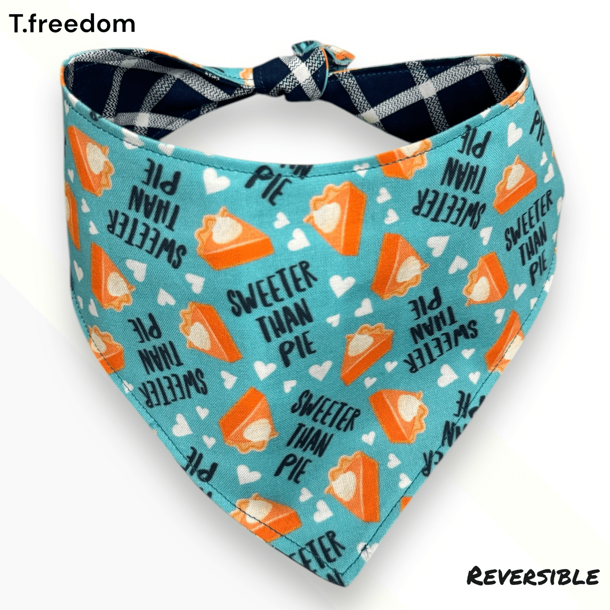 Sweeter That Pie Plaid Dog Bandanas gallery image