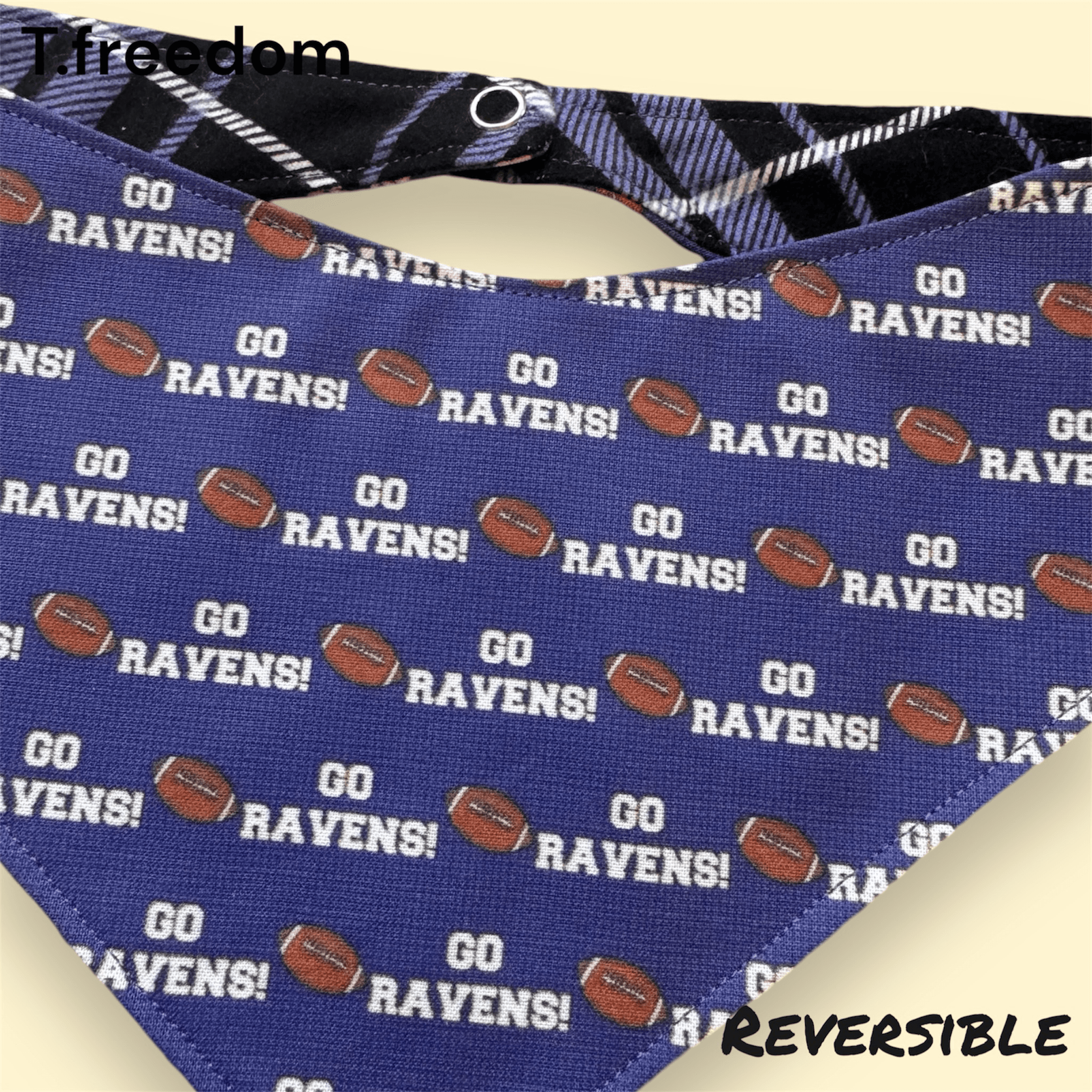 Ruff & Ready Ravens Dog Bandana gallery image