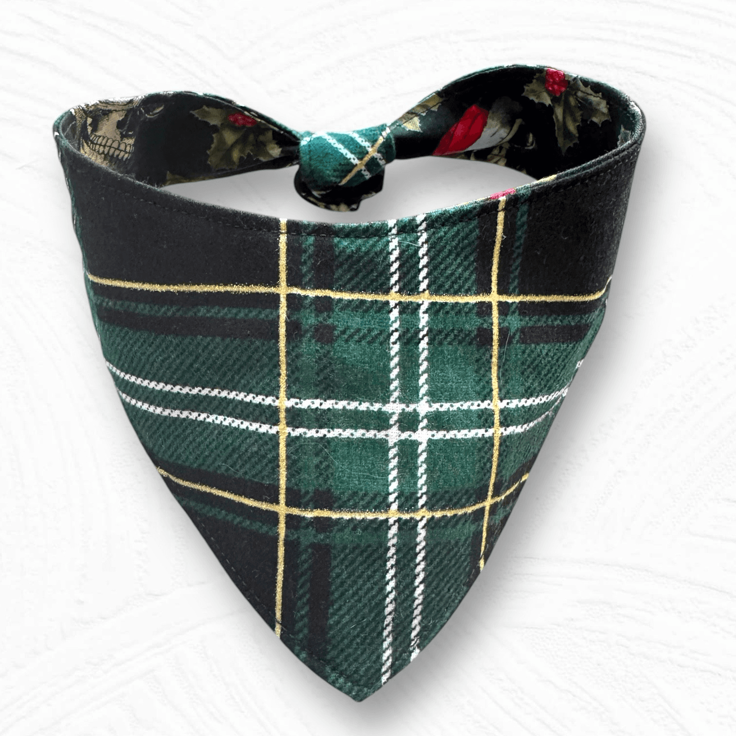 Santa Skulls Dog Bandana gallery image