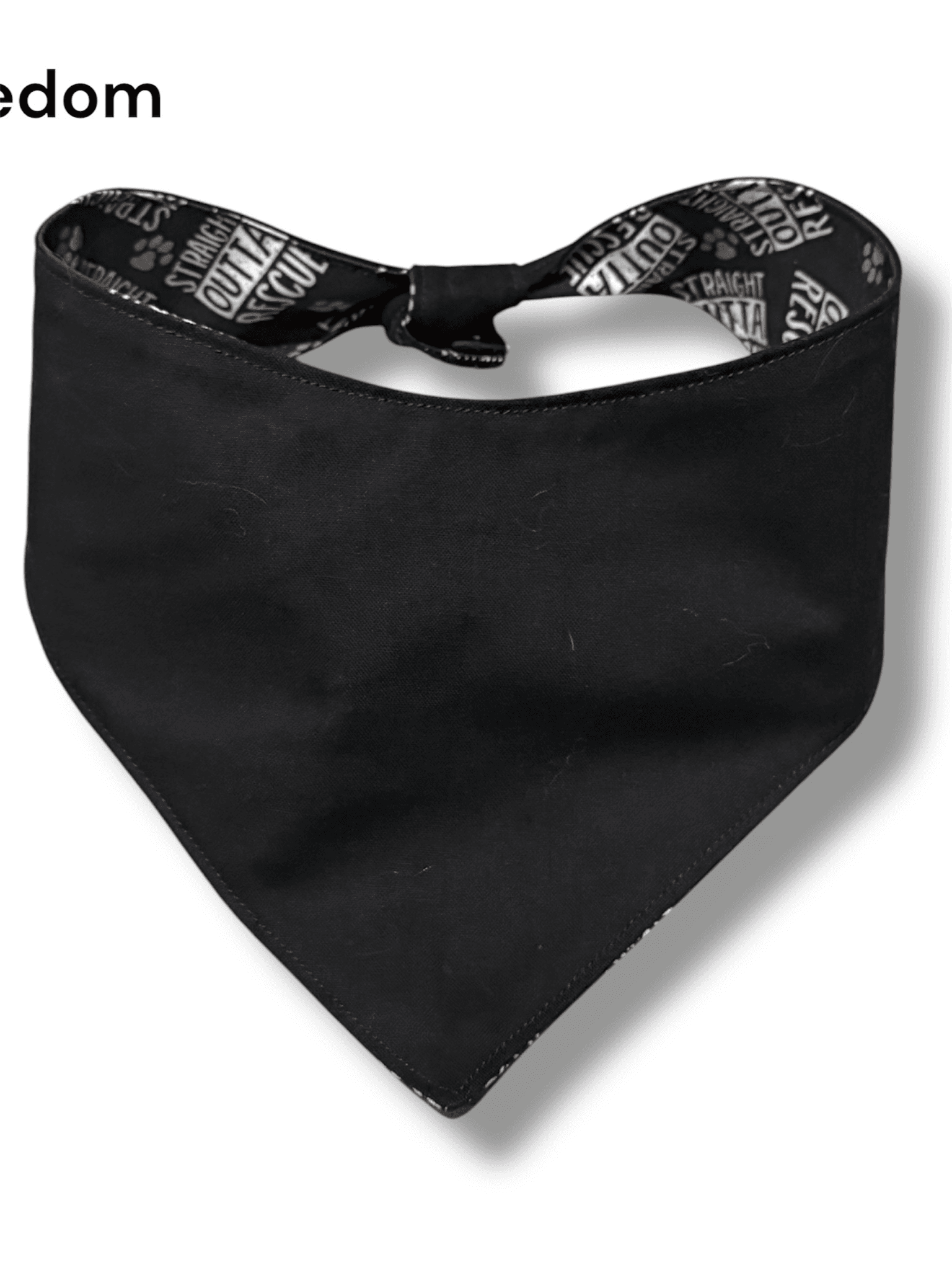 Straight Out Of Rescue Reversible Dog Bandana gallery image