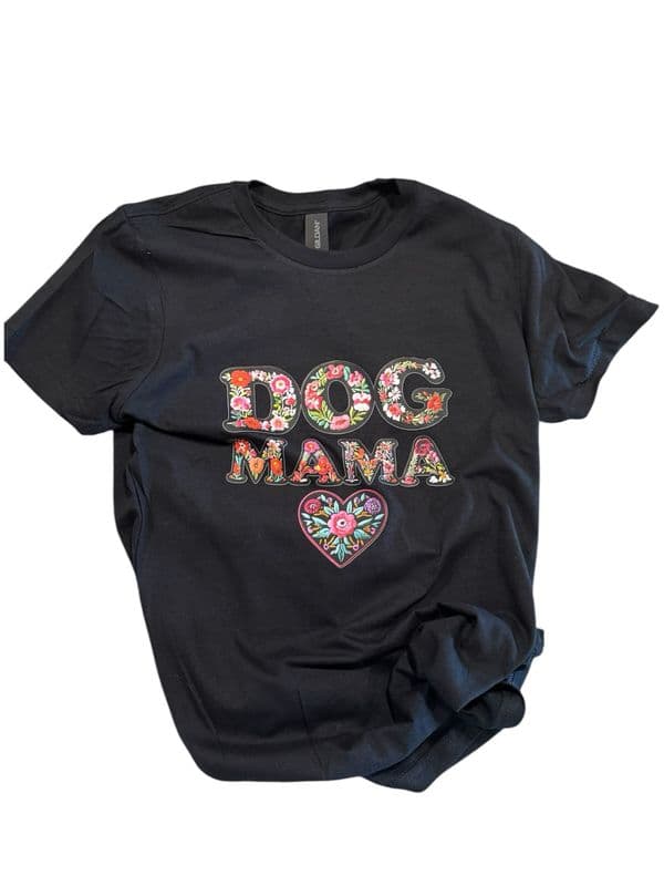 Floral Dog Mama shirt product photo
