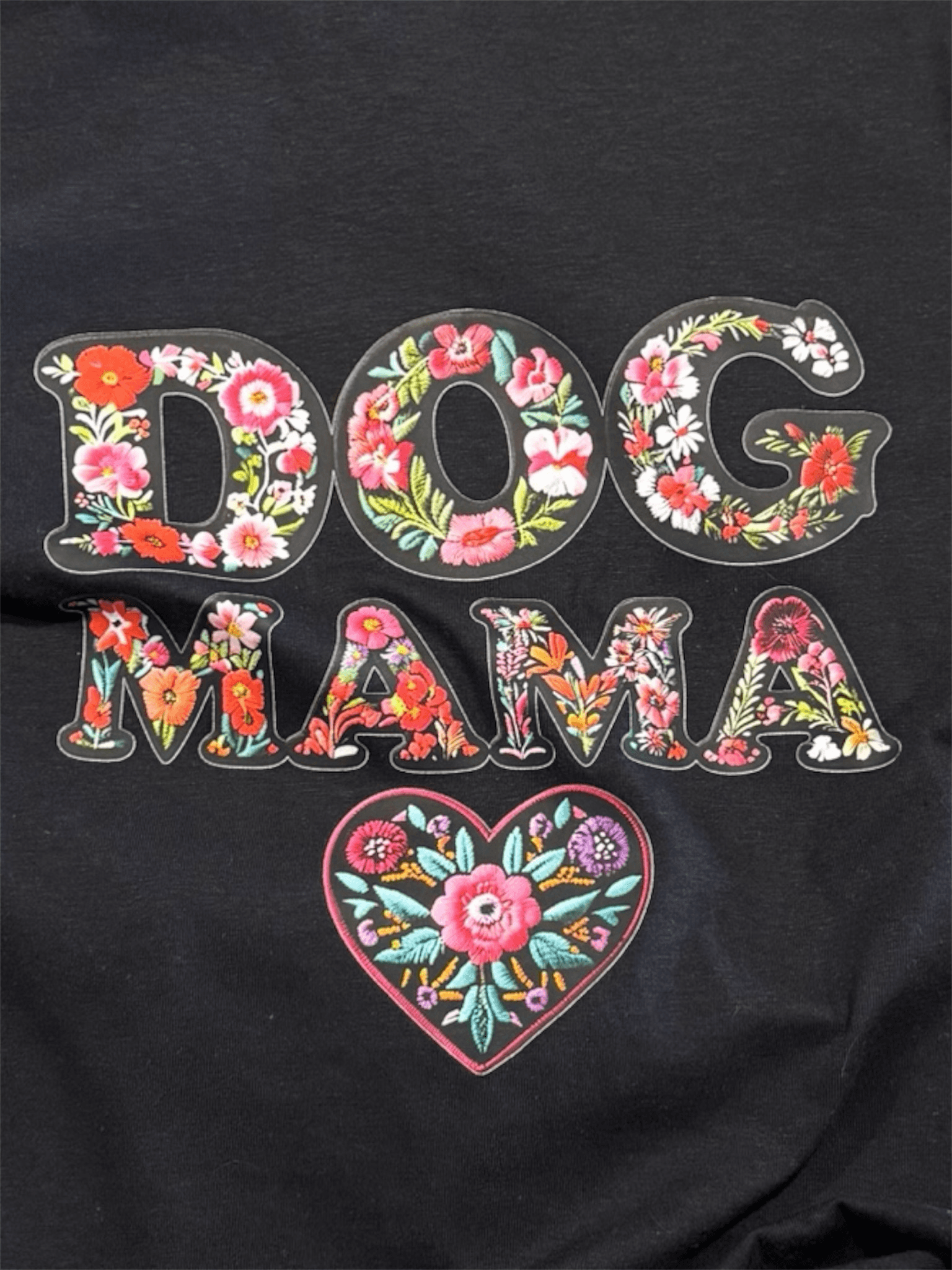 Floral Dog Mama Women’s Shirt gallery image