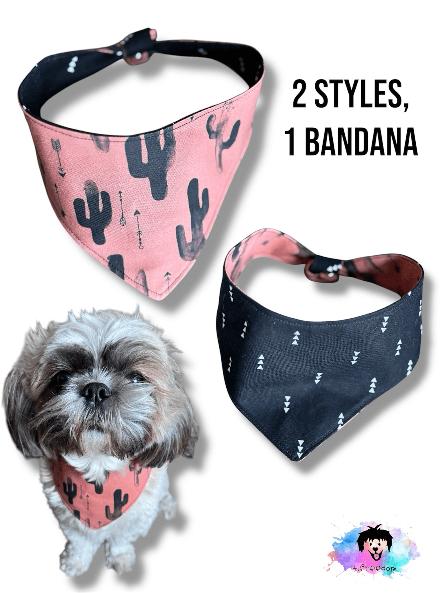 Desert Daze Reversible Dog Bandana gallery image