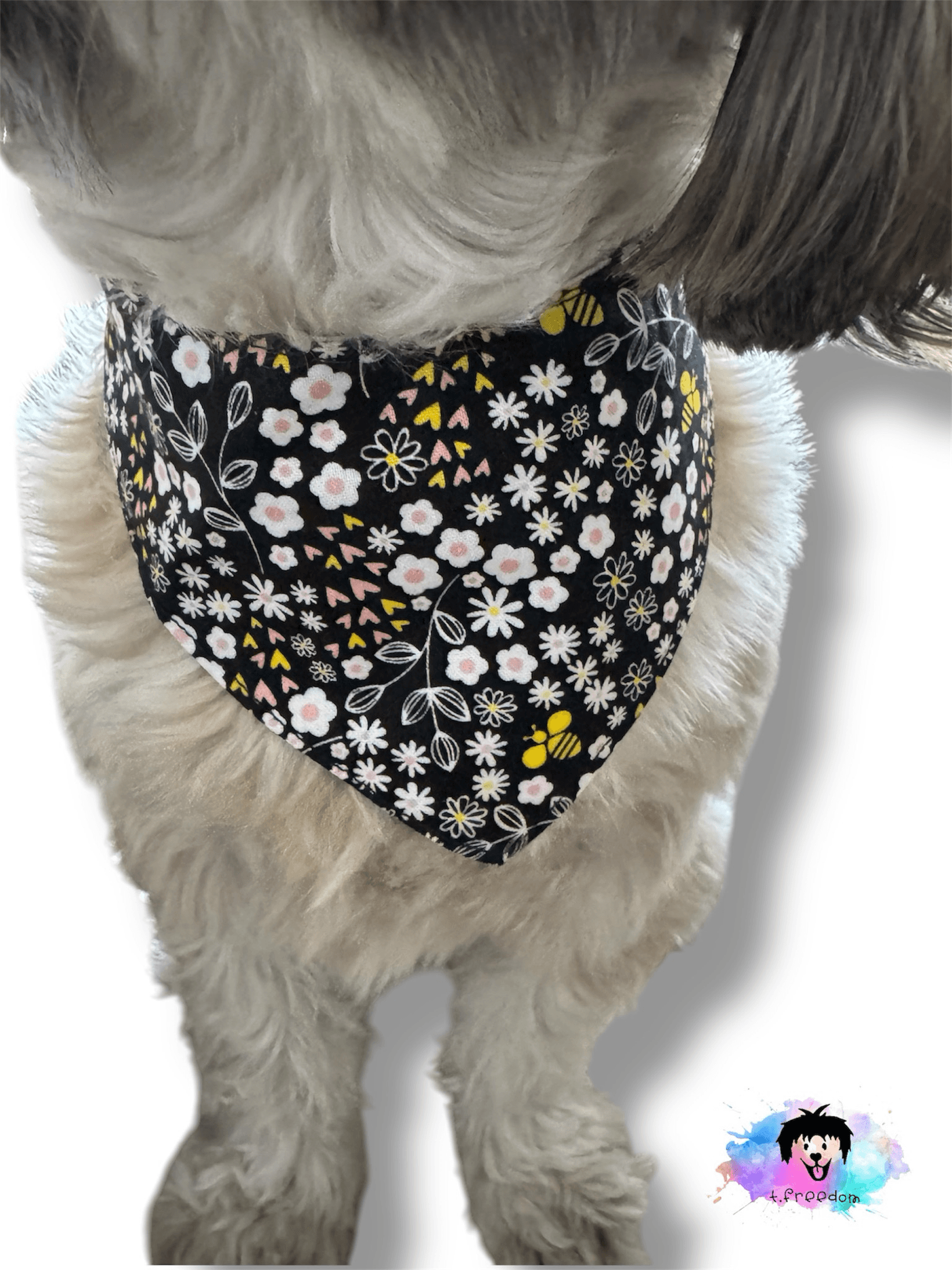 Floral Sassy Reversible Dog Bandana gallery image