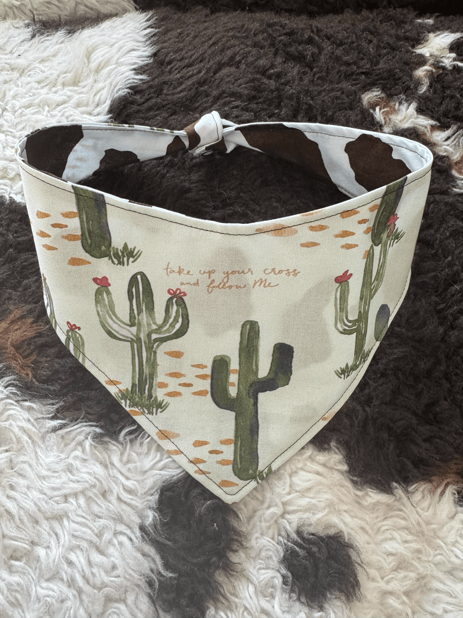 Desert Faith & Cowhide Grace Dog Bandana