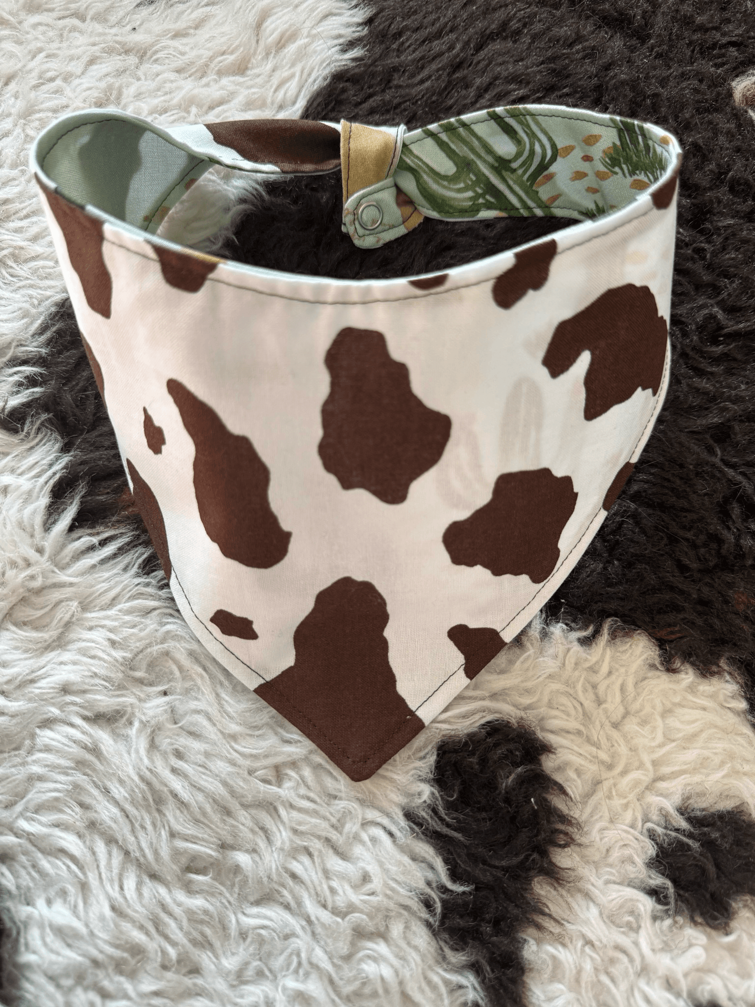 Desert Faith & Cowhide Grace Dog Bandana gallery image