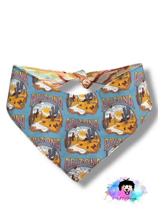 Saguaro Sunset dog bandana product photo
