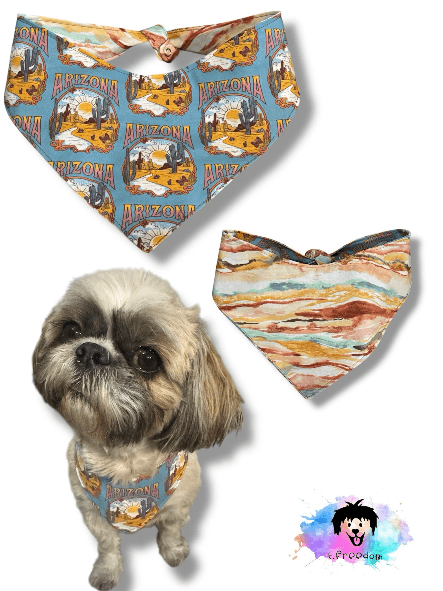 Saguaro Sunset Dog Bandana gallery image