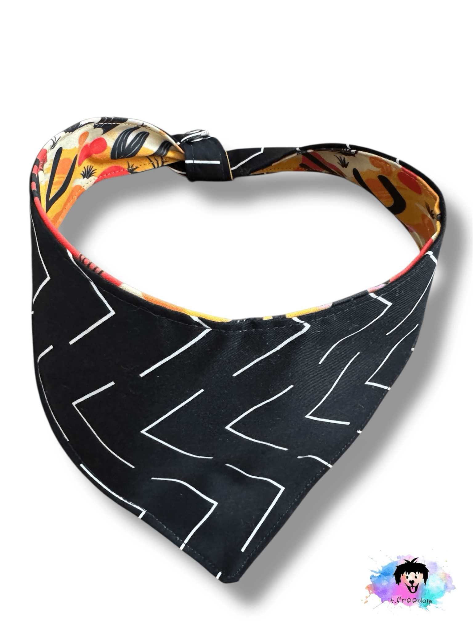 Cactus Glow Up Reversible Dog Bandana gallery image